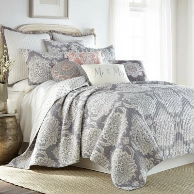 Budget π Belhaven Damask Quilt Set - Levtex Home π 8 Budget π Belhaven Damask Quilt Set - Levtex Home π - Image 6