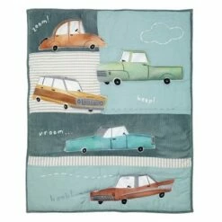 Top 10 👏 Lambs & Ivy Baby Car Tunes 4-Piece Nursery Crib Bedding Set - Blue 🔥 -Quilts Online Shop unnamed file 225