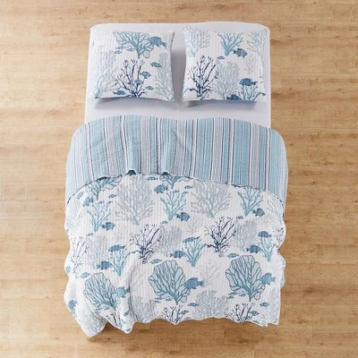Best deal 😀 Lacey Sea Quilt and Pillow Sham Set - Levtex Home 🧨 5 Best deal 😀 Lacey Sea Quilt and Pillow Sham Set - Levtex Home 🧨 - Image 3