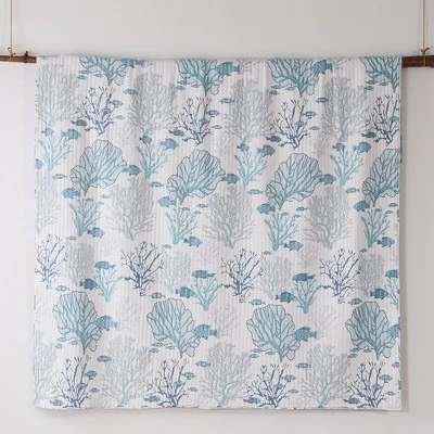 Best deal 😀 Lacey Sea Quilt and Pillow Sham Set - Levtex Home 🧨 6 Best deal 😀 Lacey Sea Quilt and Pillow Sham Set - Levtex Home 🧨 - Image 4