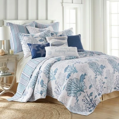Best deal 😀 Lacey Sea Quilt and Pillow Sham Set - Levtex Home 🧨 9 Best deal 😀 Lacey Sea Quilt and Pillow Sham Set - Levtex Home 🧨 - Image 7