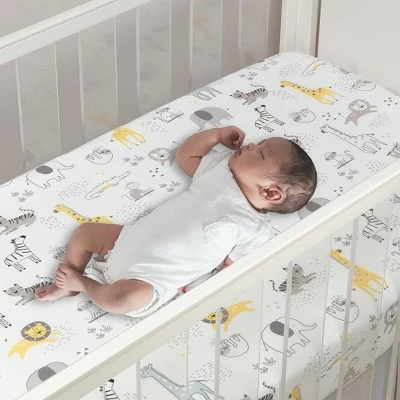 Top 10 ๐งจ Lambs & Ivy Animal Jungle Cotton Jersey 4-Piece Crib Bedding Set - Multicolor ๐ 7 Top 10 ๐งจ Lambs & Ivy Animal Jungle Cotton Jersey 4-Piece Crib Bedding Set - Multicolor ๐ - Image 5