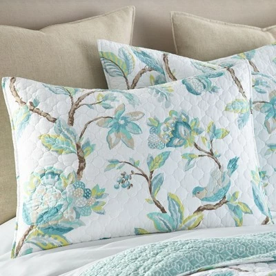 Top 10 🎉 Cressida Floral Quilt and Pillow Sham Set - Levtex Home 💯 4 Top 10 🎉 Cressida Floral Quilt and Pillow Sham Set - Levtex Home 💯 - Image 2