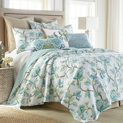 Top 10 🎉 Cressida Floral Quilt and Pillow Sham Set - Levtex Home 💯 8 Top 10 🎉 Cressida Floral Quilt and Pillow Sham Set - Levtex Home 💯 - Image 6