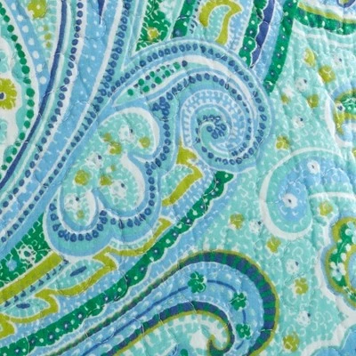 Best deal π Darjeeling Teal Quilt and Pillow Sham Set - Levtex Home π 6 Best deal π Darjeeling Teal Quilt and Pillow Sham Set - Levtex Home π - Image 4