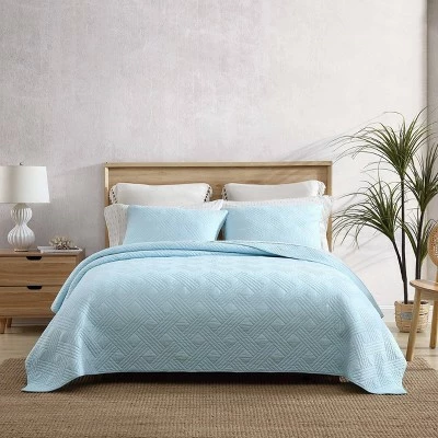 Top 10 ❤️ Ocean Club Cotton Quilt & Sham Set Blue - Tommy Bahama 🔥 9 Top 10 ❤️ Ocean Club Cotton Quilt & Sham Set Blue - Tommy Bahama 🔥 - Image 7