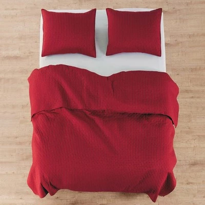 Flash Sale ❤️ Cross Stitch Red Solid Quilt Set - Levtex Home 🤩 5 Flash Sale ❤️ Cross Stitch Red Solid Quilt Set - Levtex Home 🤩 - Image 3