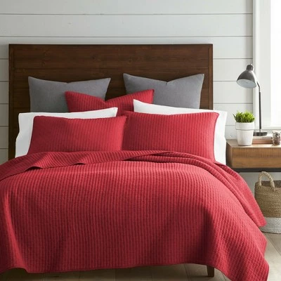 Flash Sale ❤️ Cross Stitch Red Solid Quilt Set - Levtex Home 🤩 7 Flash Sale ❤️ Cross Stitch Red Solid Quilt Set - Levtex Home 🤩 - Image 5
