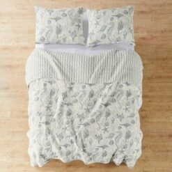 Brand new 🔥 Tahiti Grey Quilt and Pillow Sham Set - Levtex Home 💯 -Quilts Online Shop unnamed file 2516