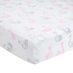 Buy ✔️ Lambs & Ivy Signature Swan Princess Pink Sateen 3-Piece Baby Crib Bedding Set ⭐ -Quilts Online Shop unnamed file 256