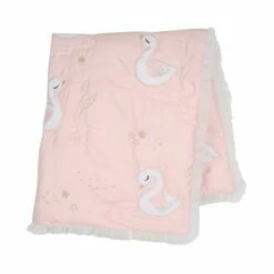 Buy ✔️ Lambs & Ivy Signature Swan Princess Pink Sateen 3-Piece Baby Crib Bedding Set ⭐ -Quilts Online Shop unnamed file 261