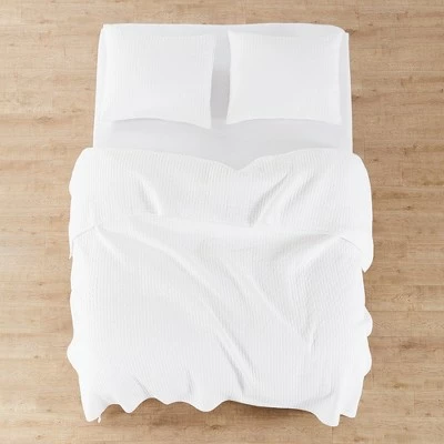 Flash Sale ✨ Cross Stitch White Solid Quilt Set - Levtex Home ✔️ 6 Flash Sale ✨ Cross Stitch White Solid Quilt Set - Levtex Home ✔️ - Image 4