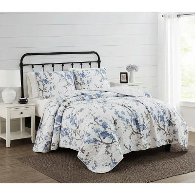 Cheapest 🧨 Kasumi Floral Quilt Set Blue/White - Cannon 👏 7 Cheapest 🧨 Kasumi Floral Quilt Set Blue/White - Cannon 👏 - Image 5