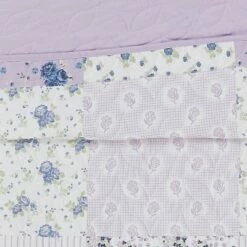 Best deal 😀 Elissa Patchwork Quilt Set Purple/White - Cannon ✨ -Quilts Online Shop unnamed file 2678
