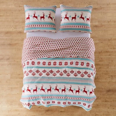 Coupon 🤩 Silent Night Teal Holiday Quilt Set - Levtex Home ⭐ 4 Coupon 🤩 Silent Night Teal Holiday Quilt Set - Levtex Home ⭐ - Image 2