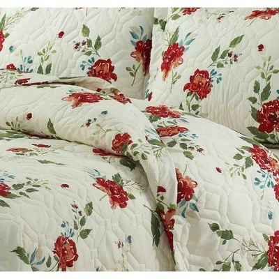 Hot Sale 🔥 Lyon Floral Oversized Quilt Set - Tribeca Living Multicolored 💯 3 Hot Sale 🔥 Lyon Floral Oversized Quilt Set - Tribeca Living Multicolored 💯