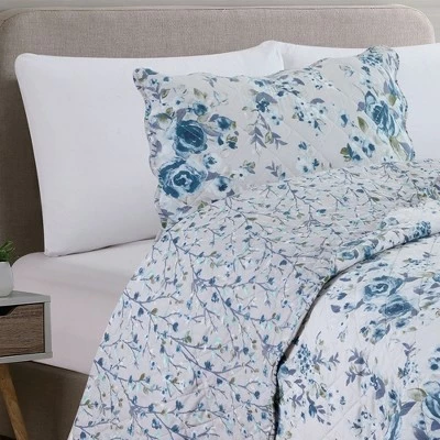 New ๐ Great Bay Home Cherisse Floral 3 Piece Quilt Set Twin ๐ 4 New ๐ Great Bay Home Cherisse Floral 3 Piece Quilt Set Twin ๐ - Image 2
