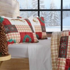 Budget 🎁 Great Bay Home Reversible Christmas 3-Piece Quilt Set With Shams Holiday Homestead Collection 😀