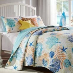 Best deal 💯 Montego Quilt & Sham Set Aqua Blue - Greenland Home Fashions 👍 -Quilts Online Shop unnamed file 2820