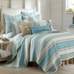 Budget 👏 Blue Maui Quilt Set - Levtex Home 🎁 -Quilts Online Shop unnamed file 3009