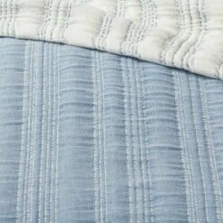 Best deal 🔔 Reversible Matelassé Stitched Stripe Quilt - Threshold™ Off-white/khaki ❤️ -Quilts Online Shop unnamed file 305