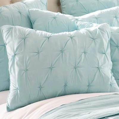 Coupon ⌛ Spa Pintuck Quilt Set - One Twin Quilt and One Standard Sham - Levtex Home 🧨 3 Coupon ⌛ Spa Pintuck Quilt Set - One Twin Quilt and One Standard Sham - Levtex Home 🧨