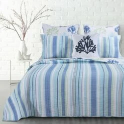 Best deal 🤩 Copa Cabana Quilt Set - Blue, Green & White - Levtex Home ❤️ -Quilts Online Shop unnamed file 3109