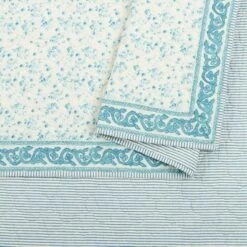 Hot Sale 😀 Felicity Quilt - Jessica Simpson White/turquoise 👍 -Quilts Online Shop unnamed file 3213