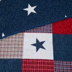 Best reviews of 🔔 Hastings Home 2-Piece Americana Quilt Set (Twin) 🎁 -Quilts Online Shop unnamed file 3216