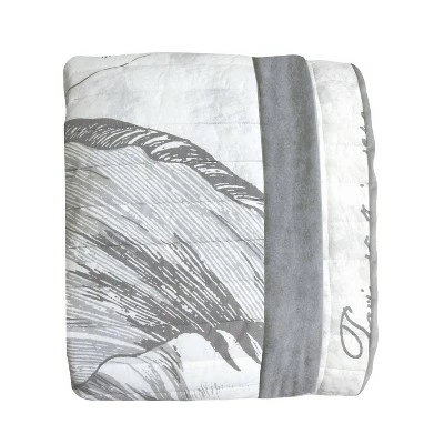 Brand new 🎉 Merian Tulip Quilt - New York Botanical Garden Gray ✔️ 4 Brand new 🎉 Merian Tulip Quilt - New York Botanical Garden Gray ✔️ - Image 2