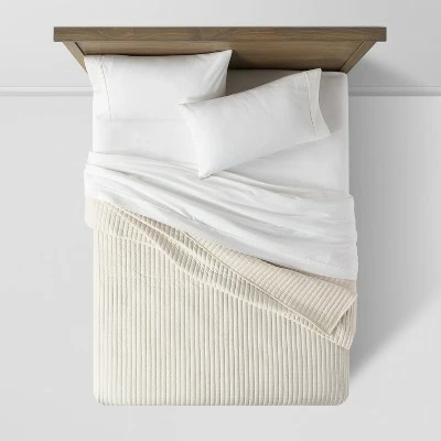 Cheap 🔔 Matte Velvet Solid Quilt - Threshold™ Caramel ✨ 4 Cheap 🔔 Matte Velvet Solid Quilt - Threshold™ Caramel ✨ - Image 2