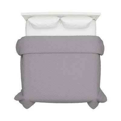 New ✔️ Gray Quilt Coverlet- For Twin Size Beds-Basket Weave Quilted Pattern-Soft & Lightweight Bedding for All Seasons by Hastings Home ⌛ 3 New ✔️ Gray Quilt Coverlet- For Twin Size Beds-Basket Weave Quilted Pattern-Soft & Lightweight Bedding for All Seasons by Hastings Home ⌛