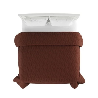 Buy 🎉 Brown Quilt Coverlet- For Twin Size Beds-Basket Weave Quilted Pattern-Soft & Lightweight Bedding for All Seasons by Hastings Home ⌛ 3 Buy 🎉 Brown Quilt Coverlet- For Twin Size Beds-Basket Weave Quilted Pattern-Soft & Lightweight Bedding for All Seasons by Hastings Home ⌛
