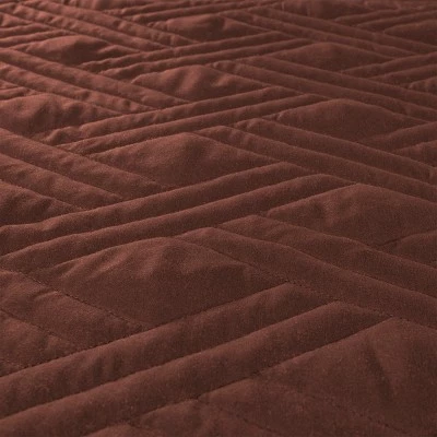 Buy 🎉 Brown Quilt Coverlet- For Twin Size Beds-Basket Weave Quilted Pattern-Soft & Lightweight Bedding for All Seasons by Hastings Home ⌛ 5 Buy 🎉 Brown Quilt Coverlet- For Twin Size Beds-Basket Weave Quilted Pattern-Soft & Lightweight Bedding for All Seasons by Hastings Home ⌛ - Image 3