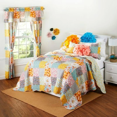Top 10 ๐ The Lakeside Collection Lakeside Chelsea Reversible Quilt - Vintage Patchwork Boho Bedspread โ๏ธ 7 Top 10 ๐ The Lakeside Collection Lakeside Chelsea Reversible Quilt - Vintage Patchwork Boho Bedspread โ๏ธ - Image 5