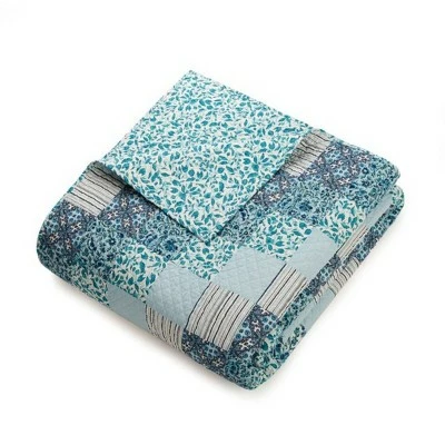 Best Sale π Cloud Vines Reversible Quilt Blue - Vera Bradley π 4 Best Sale π Cloud Vines Reversible Quilt Blue - Vera Bradley π - Image 2