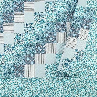 Best Sale π Cloud Vines Reversible Quilt Blue - Vera Bradley π 5 Best Sale π Cloud Vines Reversible Quilt Blue - Vera Bradley π - Image 3