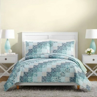 Best Sale π Cloud Vines Reversible Quilt Blue - Vera Bradley π 7 Best Sale π Cloud Vines Reversible Quilt Blue - Vera Bradley π - Image 5