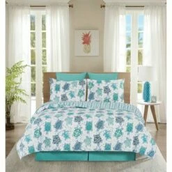 Top 10 ✔️ C&F Home Turtle Bay Reversible Coastal Twin Quilt Set ⌛