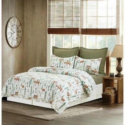 Brand new 😍 C&F Home Christopher Forest Reversible Rustic Twin Quilt Set 🔥 3 Brand new 😍 C&F Home Christopher Forest Reversible Rustic Twin Quilt Set 🔥