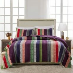 New ✨ Greenland Home Fashions Greenland Home Fashion Marley Multi Quilt Set 2-Piece - Twin 🔥