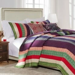 New ✨ Greenland Home Fashions Greenland Home Fashion Marley Multi Quilt Set 2-Piece - Twin 🔥 -Quilts Online Shop unnamed file 3372