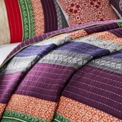 New ✨ Greenland Home Fashions Greenland Home Fashion Marley Multi Quilt Set 2-Piece - Twin 🔥 -Quilts Online Shop unnamed file 3374