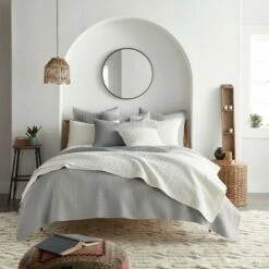 Brand new ✨ Mills Waffle Quilt and Pillow Sham Set - Levtex Home ❤️ -Quilts Online Shop unnamed file 349