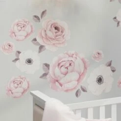 Best Pirce ✔️ Lambs & Ivy Floral Garden Watercolor/Pink Linen 5-Piece Baby Crib Bedding Set 🛒 -Quilts Online Shop unnamed file 35