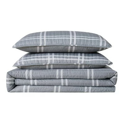 Buy π Truly Soft Everyday Leon Plaid Quilt Set Gray π 4 Buy π Truly Soft Everyday Leon Plaid Quilt Set Gray π - Image 2