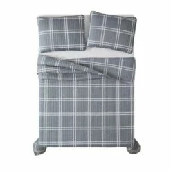 Buy π Truly Soft Everyday Leon Plaid Quilt Set Gray π 7 Buy π Truly Soft Everyday Leon Plaid Quilt Set Gray π -Quilts Online Shop unnamed file 3502