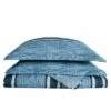 Best Pirce ✨ London Fog Mitchell Stripe Quilt Set Blue 🔥 -Quilts Online Shop unnamed file 3560