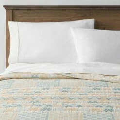 Flash Sale ⭐ Jacquard Gauze Quilt Yellow/Blue - Threshold™ 😍 -Quilts Online Shop unnamed file 3599