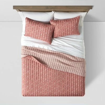 Discount 𧨠Reversible Printed Voile Paisley Quilt - Threshold⢠â 4 Discount 𧨠Reversible Printed Voile Paisley Quilt - Threshold⢠â - Image 2